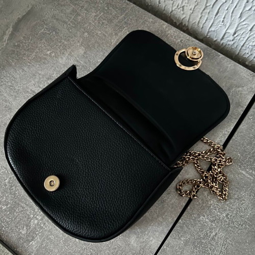Mango shoulder and crossbody bag like new, black and gold