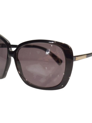 Yves Saint Laurent YSL 6234/S Oversized Butterfly Sunglasses, Black and Gold