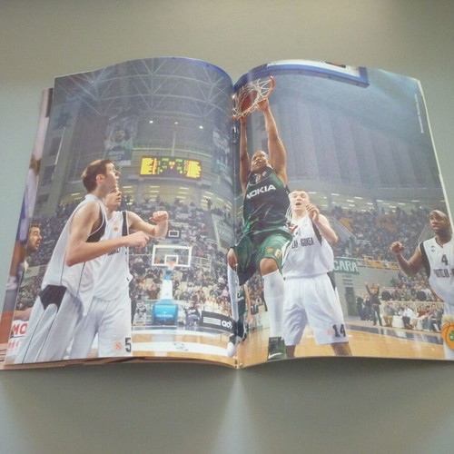Πρόγραμμα μπάσκετ Euroleague Παναθηναϊκός-Εφές μεταχειρισμένο 6/3/2008