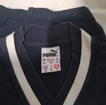 Vintage Puma short-sleeve shirt XL like new, blue