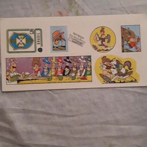 Rare collectible stickers from Bleck and Ombrax magazines 1975