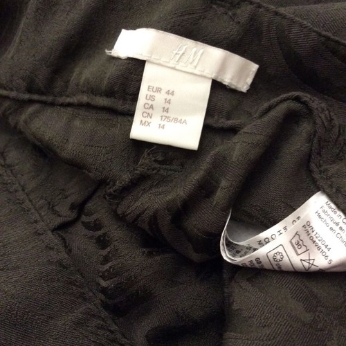 H&M women's buggy pants olive used, size 44 winter
