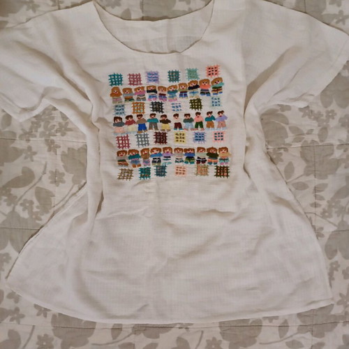 Handmade white blouse like new, size S/M