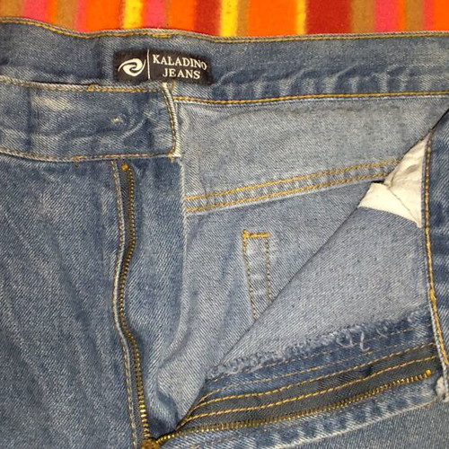 Men's jeans size 56 like new, blue, missing front button