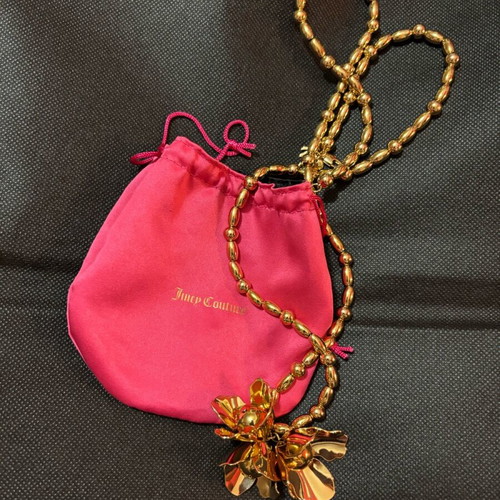 Juicy Couture necklace like new, gold color, 84 cm length