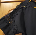 Black blouse like new, size XL