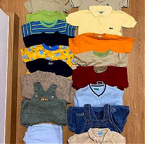 Τεράστιο Επωνυμο πακετο ρούχων αγόρι 18-24 μηνών