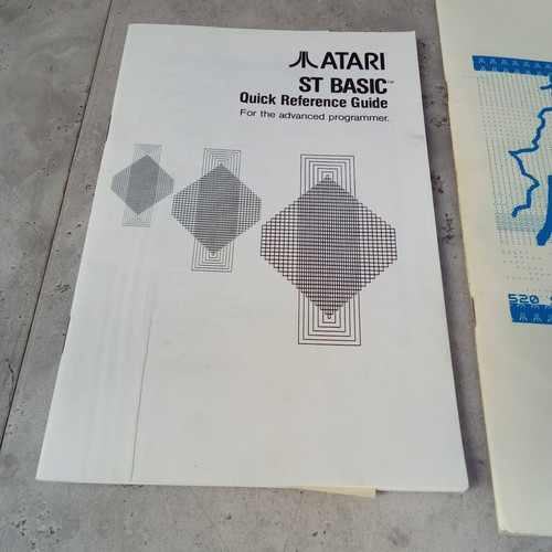 Atari ST Basic 1989 manuals pack 2 used videogame instructions