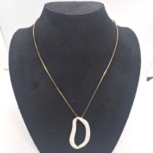 Vintage Swarovski pendant and chain used
