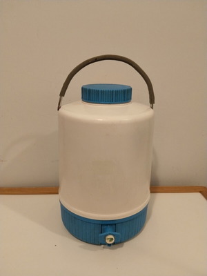 Thermos cooler with tap, blue, 8 lt