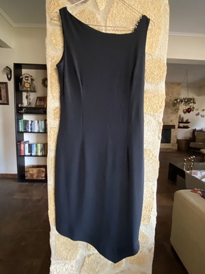 Chic black dress asymmetrical design, new, cocktail party