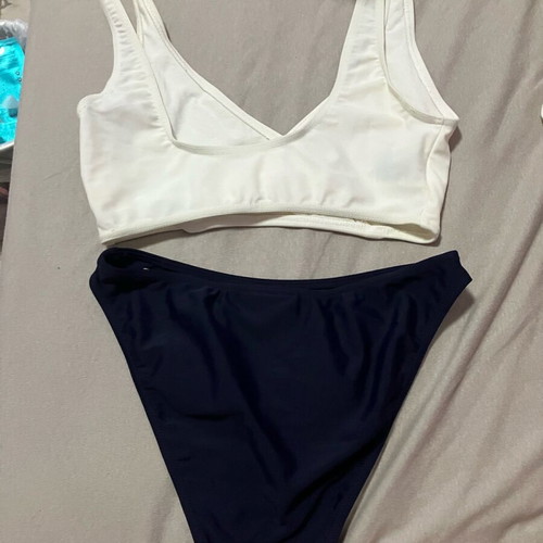 Reebok swimsuit like new, size Small, blue and white