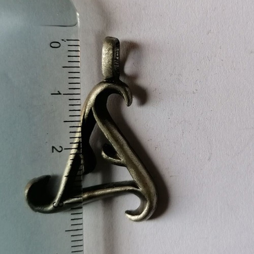 Metal tribal triangle pendant new with matte finish