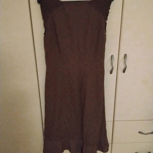 S.Oliver Midi Dress like new chocolate color with textured details