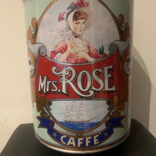 Mrs Rose Coffee Barrel like new, large size, empty