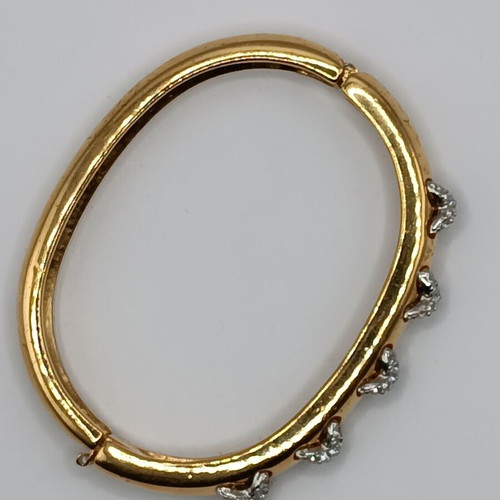 Swarovski vintage gold bracelet with crystals used