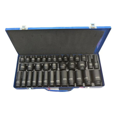 Hawek Impact Socket Set 35 Pieces 1/2 (8–32 mm) New