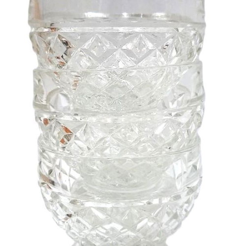 Pressed Glass Vintage Set of 3 Footed Cups like new
