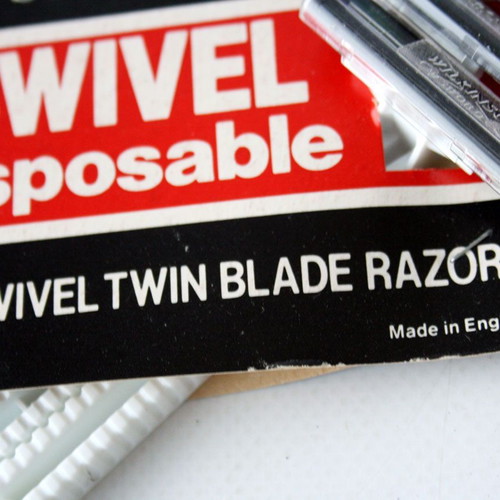 Wilkinson Swivel ξυραφάκια διπλής λεπίδας μιας χρήσης, vintage 80s, σφραγισμένα