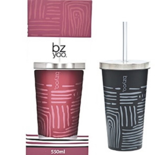 Bzyoo 550ml Tribal Red Thermal Tumbler new