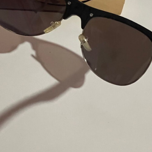 Vaganza sunglasses used, blue with wood effect