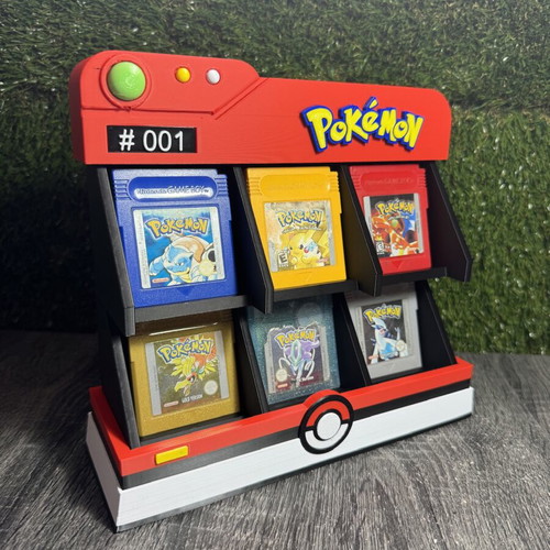 Pokémon Pokédex Display Stand 3D printed για Game Boy κασέτες