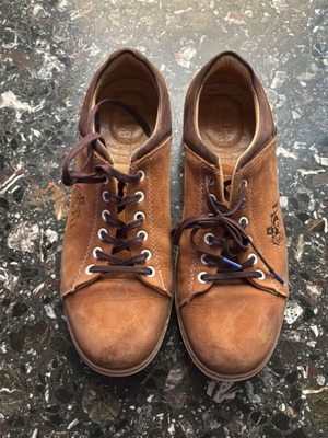 Bulldozer casual shoes size 42, nubuck leather, like new, brown
