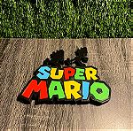  3D printed Super Mario διακοσμητικό logo