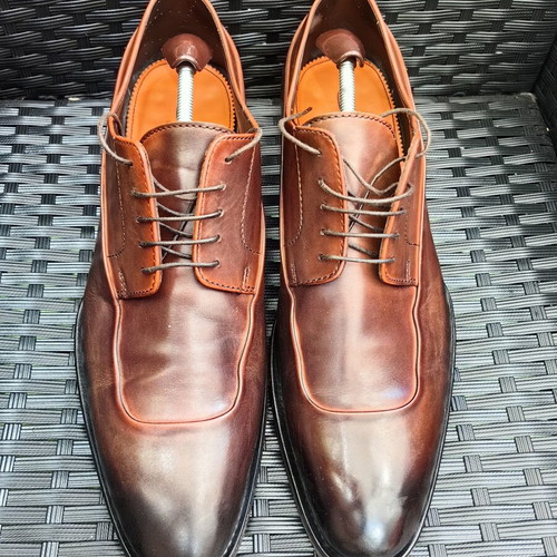 Santoni elegant shoes used, size 46, brown