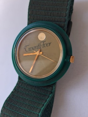 Movado TwentyFouv Time Museum 1980 μεταχειρισμένο ρολόι quartz