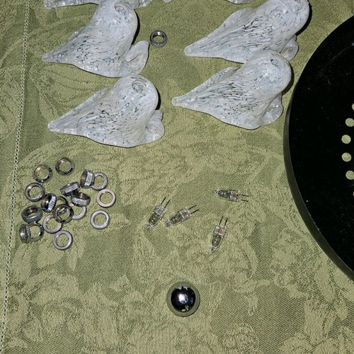 Ceiling light 10-light with Led bulbs like new