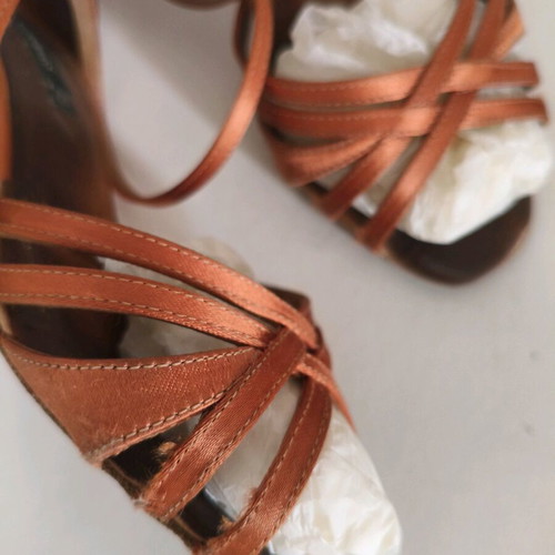 Dance Naturals Raso brown dance shoes used size 35.5