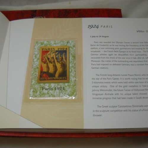 Olympic Games 1896-2004 album new with telephone cards and DVD