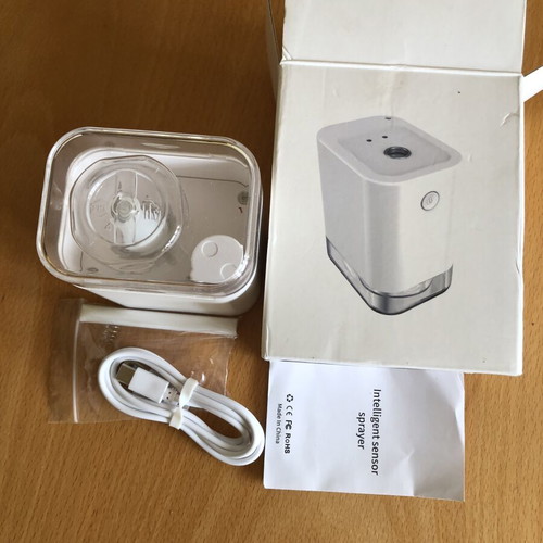 Automatic contactless disinfectant dispenser new, USB rechargeable