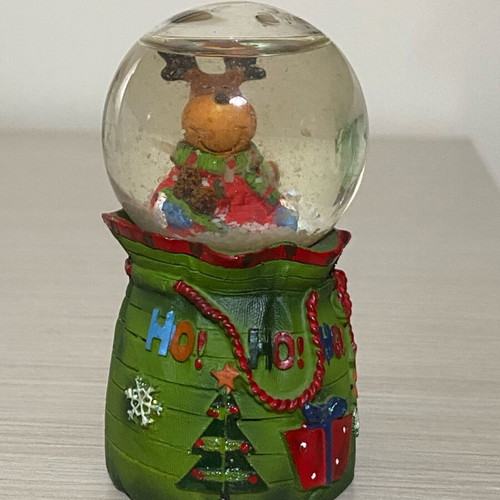 Christmas snow globe like new