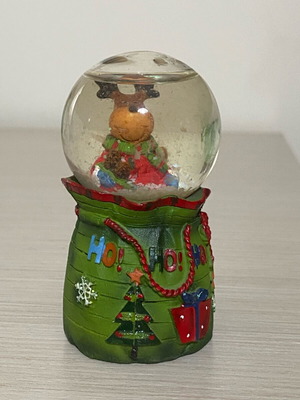 Christmas snow globe like new