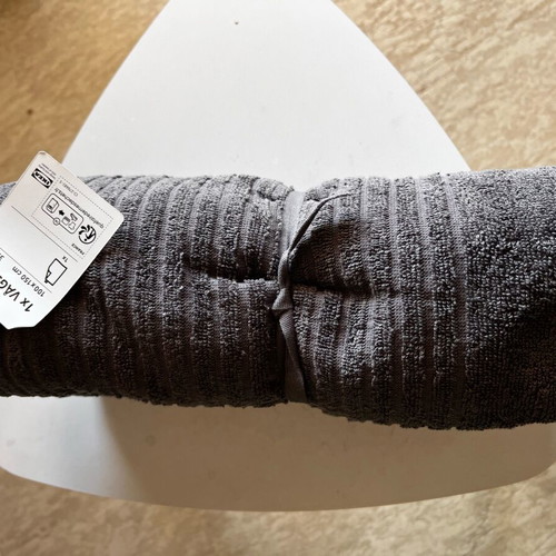 Bath towel gray cotton 80x150 new