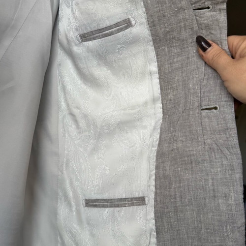 Men's linen jacket grey like new, size 60