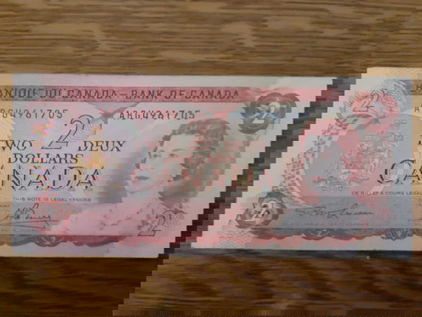 ΚΑΝΑΔΑΣ 2 ΔΟΛΛΑΡΙΑ - (1974) CANADA 2 DOLLARS / BANK OF CANADA TWO - BANQUE DU CANADA DEUX (1974)