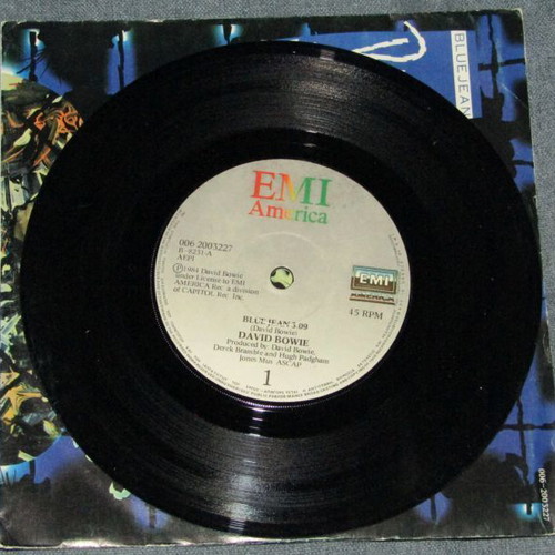 David Bowie 7" vinyl Blue Jean used, rock