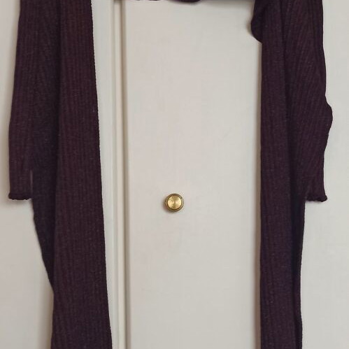 Ioanna Kourbela 2550 Dianalux Shimmering Water cardigan new vintage brown
