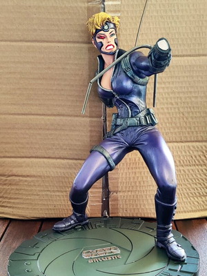 Cyber Force Ballistic Statue used, Mega Heroes 1995 full size with broken arms