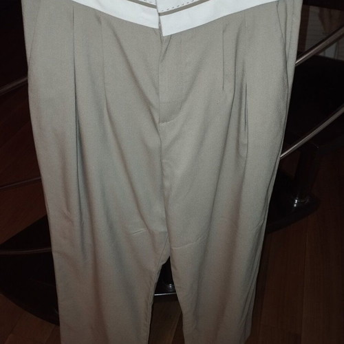 Stradivarius vest and pants set beige like new