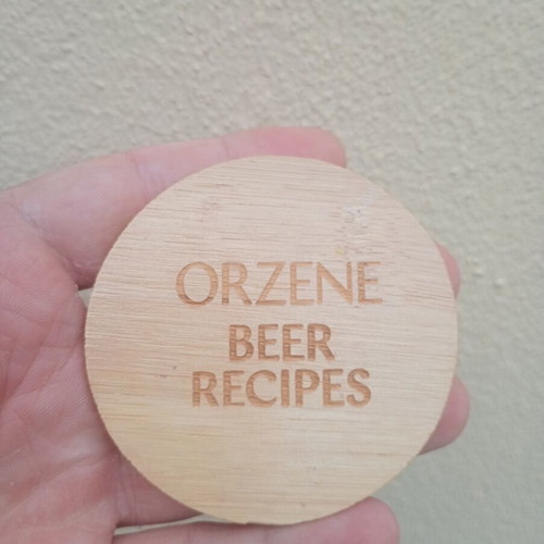 Orzene Beer Recipes Wooden Pocket Mirror used