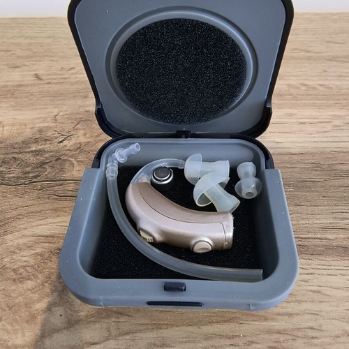 Aries Hearing Aid brand new with original case and accessories