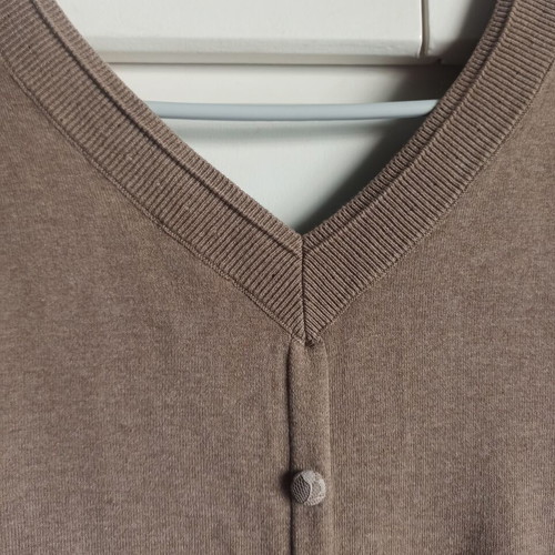 Intimissimi μπεζ πλεκτό φόρεμα με βολάν large, σαν καινούργιο