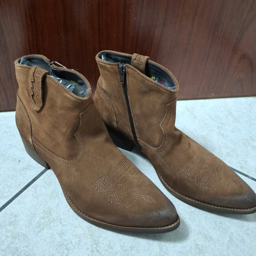 Felmini wide fit boots brown new, size 41