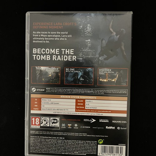 Shadow of the Tomb Raider PC DVD-ROM game, Square Enix