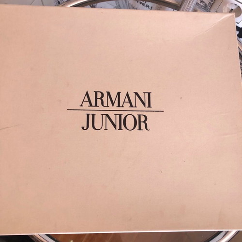 Armani Junior boots used kids size 37 white pony skin