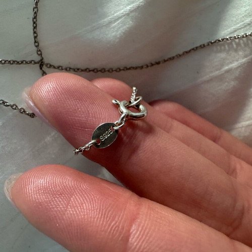 Links of London silver tag necklace 925 like new with box
